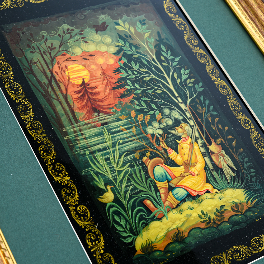 Панно с художественной росписью «Охотник» 37х30 см - интернет магазин Русь Велика я фото 1