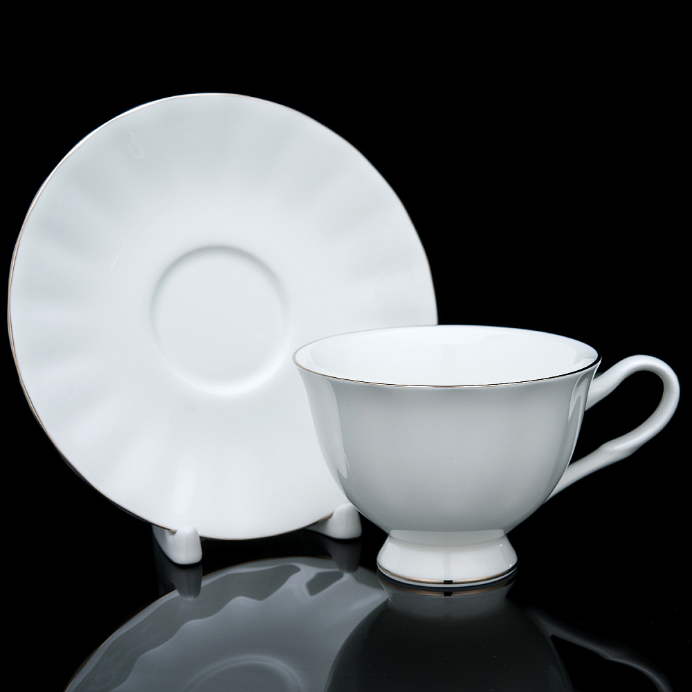 Чайный сервиз на 6 персон «Платиновая лента». Форма Нега. ИФЗ - интернет магазин Русь Велика я фото 6