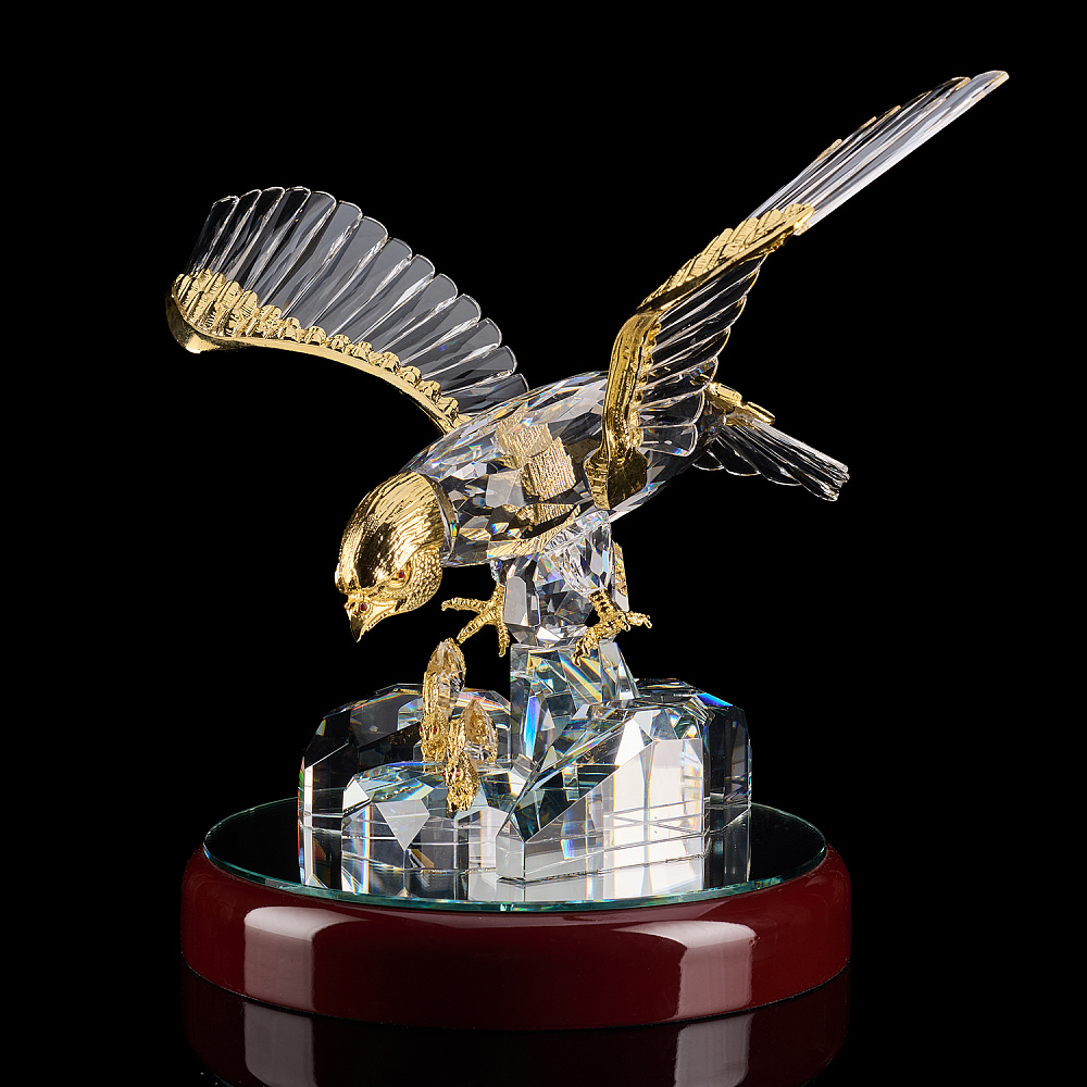 Скульптура из хрусталя «Сокол» - интернет магазин Русь Велика я фото 5