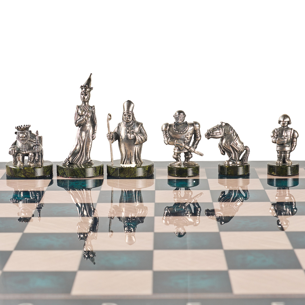 Шахматы с фигурами из бронзы «Европа» 48х48 см - интернет магазин Русь Велика я фото 2