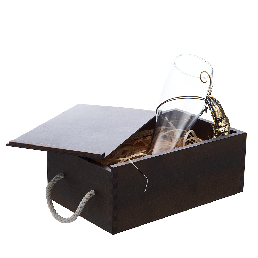 Бокал пивной «Креветка» с бронзой - интернет магазин Русь Велика я фото 5