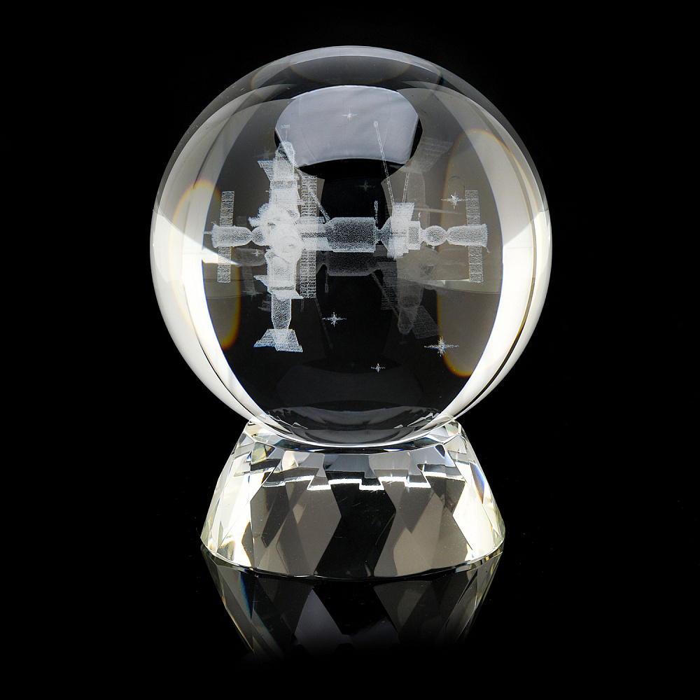 Лазерная графика. Статуэтка «Станция Мир» - интернет магазин Русь Велика я фото 1