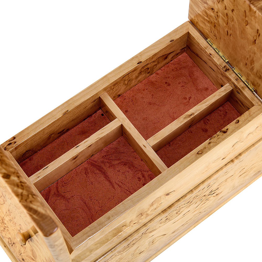 Деревянная шкатулка-ларец из карельской березы - интернет магазин Русь Велика я фото 4