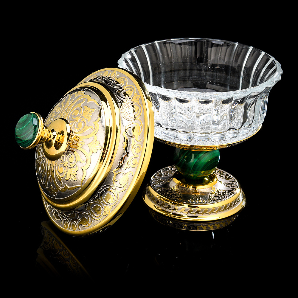 Сахарница «Малахит». Златоуст - интернет магазин Русь Велика я фото 1