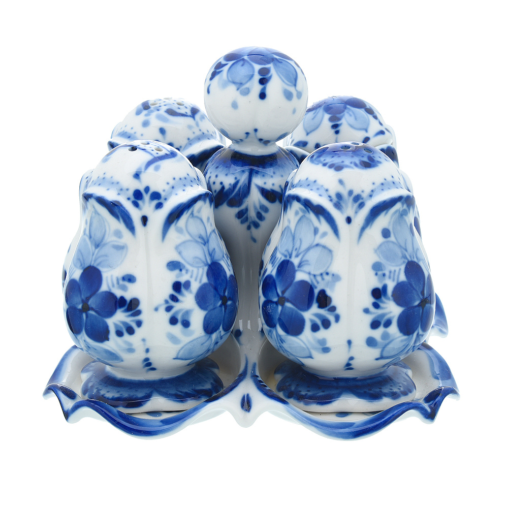 Набор для специй. Гжель - интернет магазин Русь Велика я фото 1