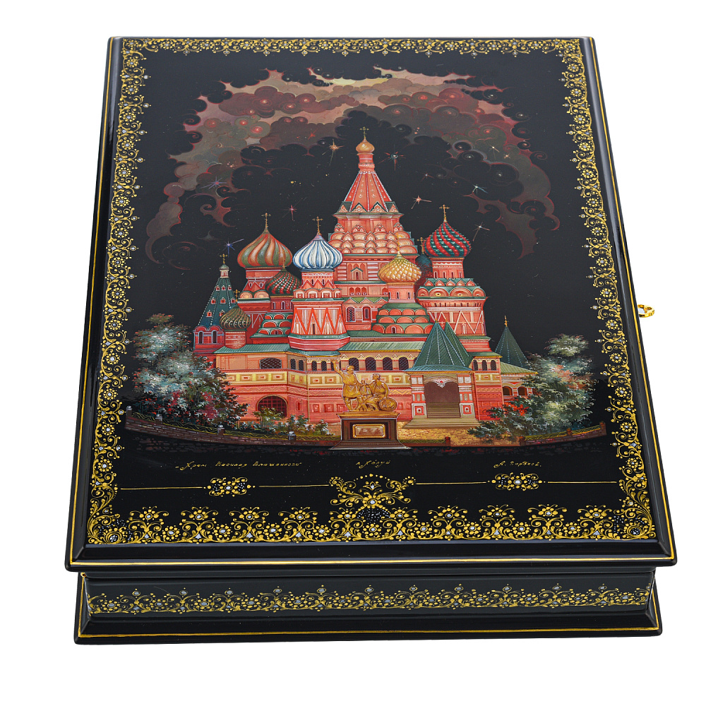 Шкатулка для документов с художественной росписью «Москва» - интернет магазин Русь Велика я фото 2