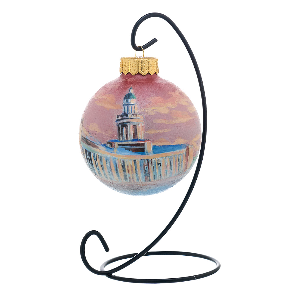 Елочный шар с ручной росписью «Санкт-Петербург. Музей» - интернет магазин Русь Велика я 