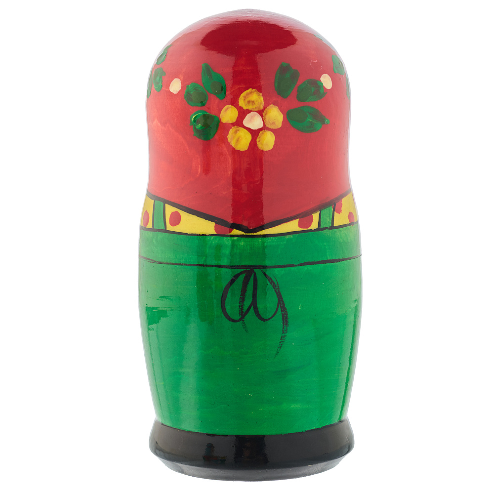 Матрешка «Традиционная с курицей» 5 мест - интернет магазин Русь Велика я фото 2