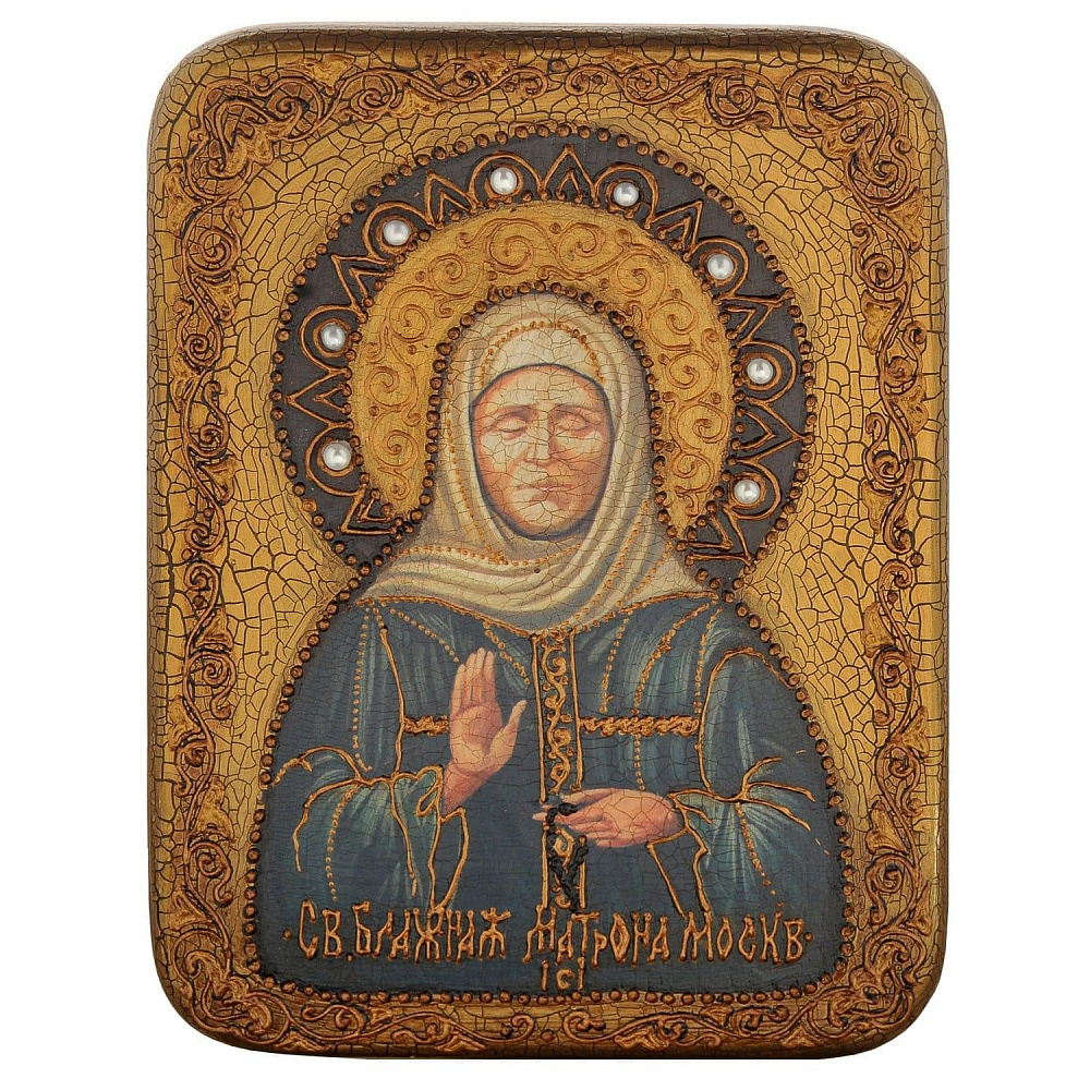 Икона «Блаженная старица Матрона Московская» 21 х 29 см - интернет магазин Русь Велика я 