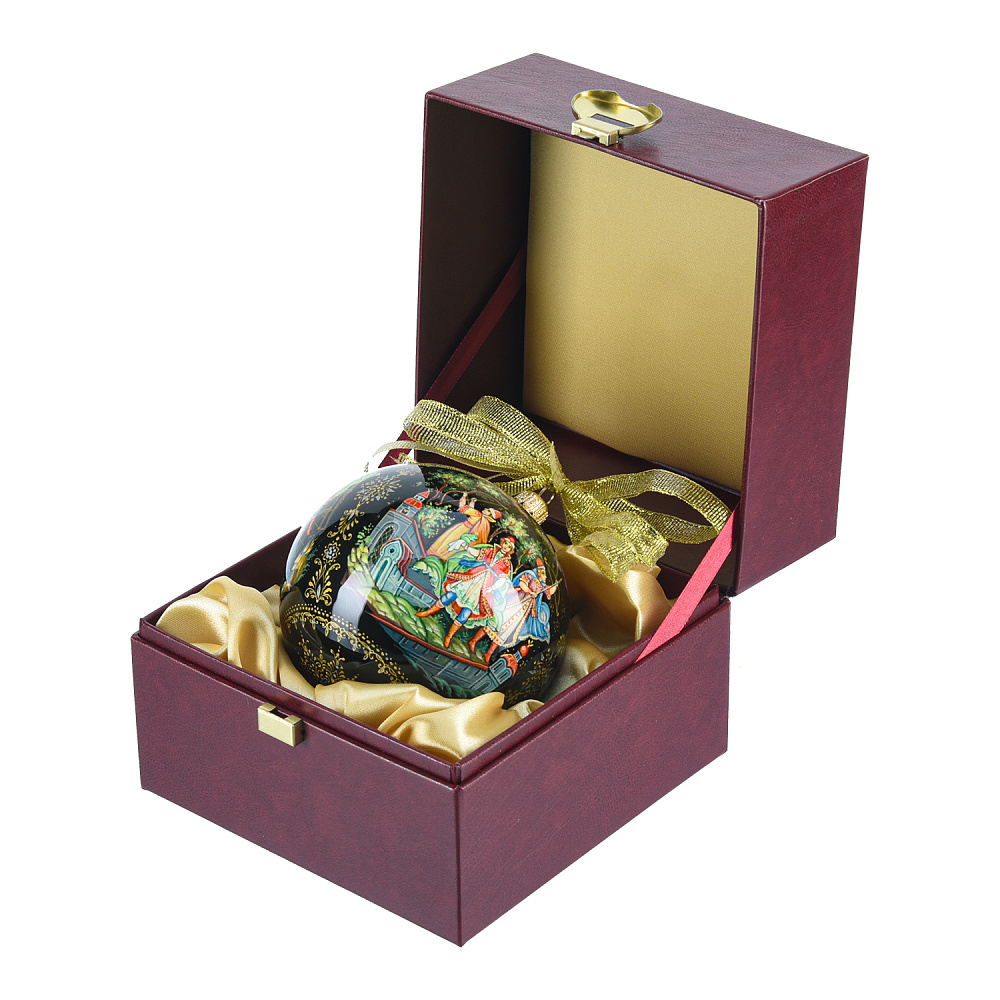 Новогодний елочный шар с росписью «Царевна-лягушка» - интернет магазин Русь Велика я фото 1