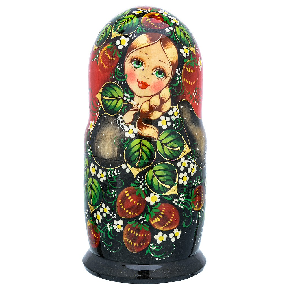 Матрешка «Клубника» 5 мест - интернет магазин Русь Велика я фото 1