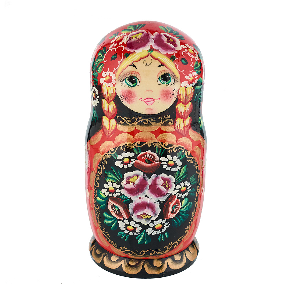 Матрешка «Цветы» 5 мест - интернет магазин Русь Велика я фото 1