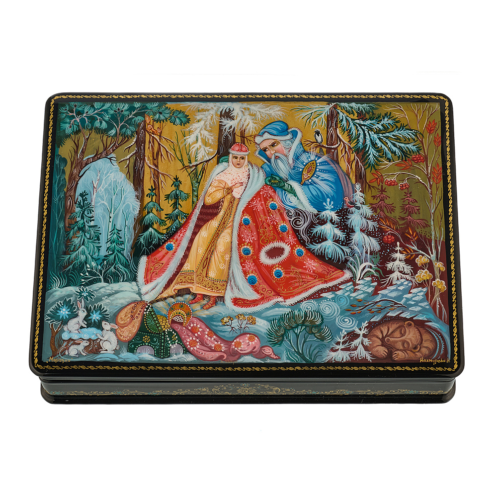 Шкатулка с художественной росписью «Морозко» - интернет магазин Русь Велика я 