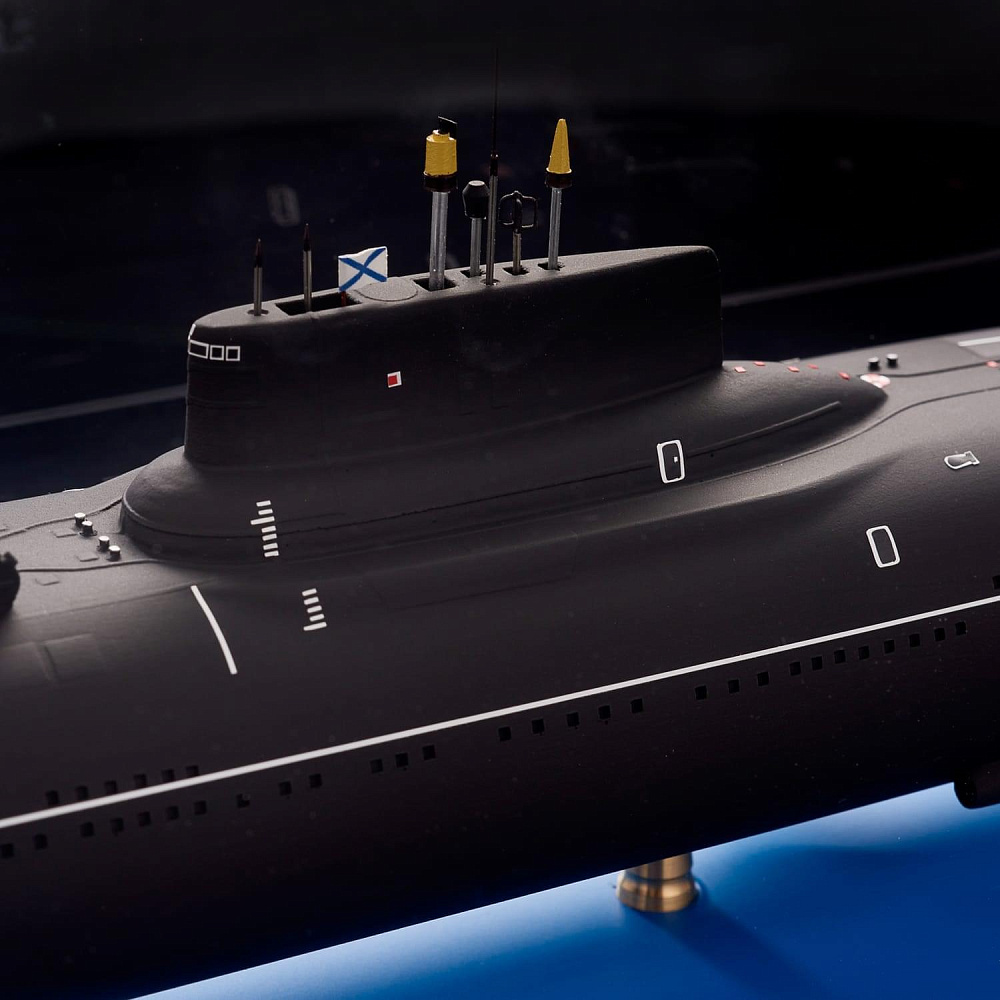Макет подводной лодки «ПЛАРБ. Проект 941. Акула». Масштаб 1:400 - интернет магазин Русь Велика я фото 6
