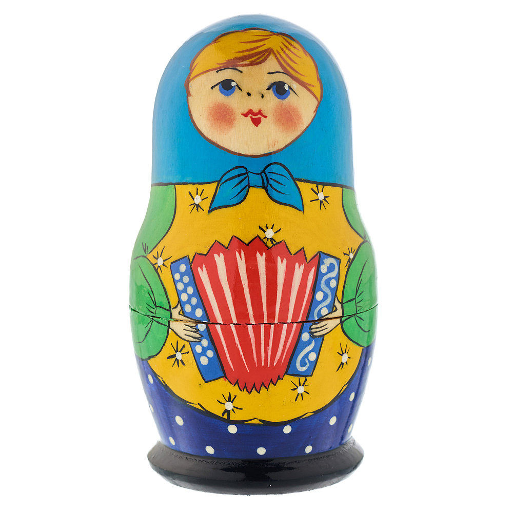 Матрешка «Традиционная с гармошкой» 5 мест - интернет магазин Русь Велика я фото 1