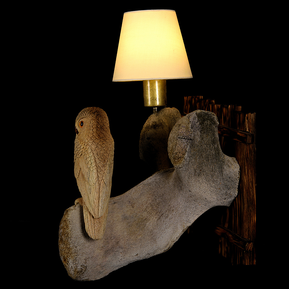 Светильник из кости кита «Сова» - интернет магазин Русь Велика я фото 7