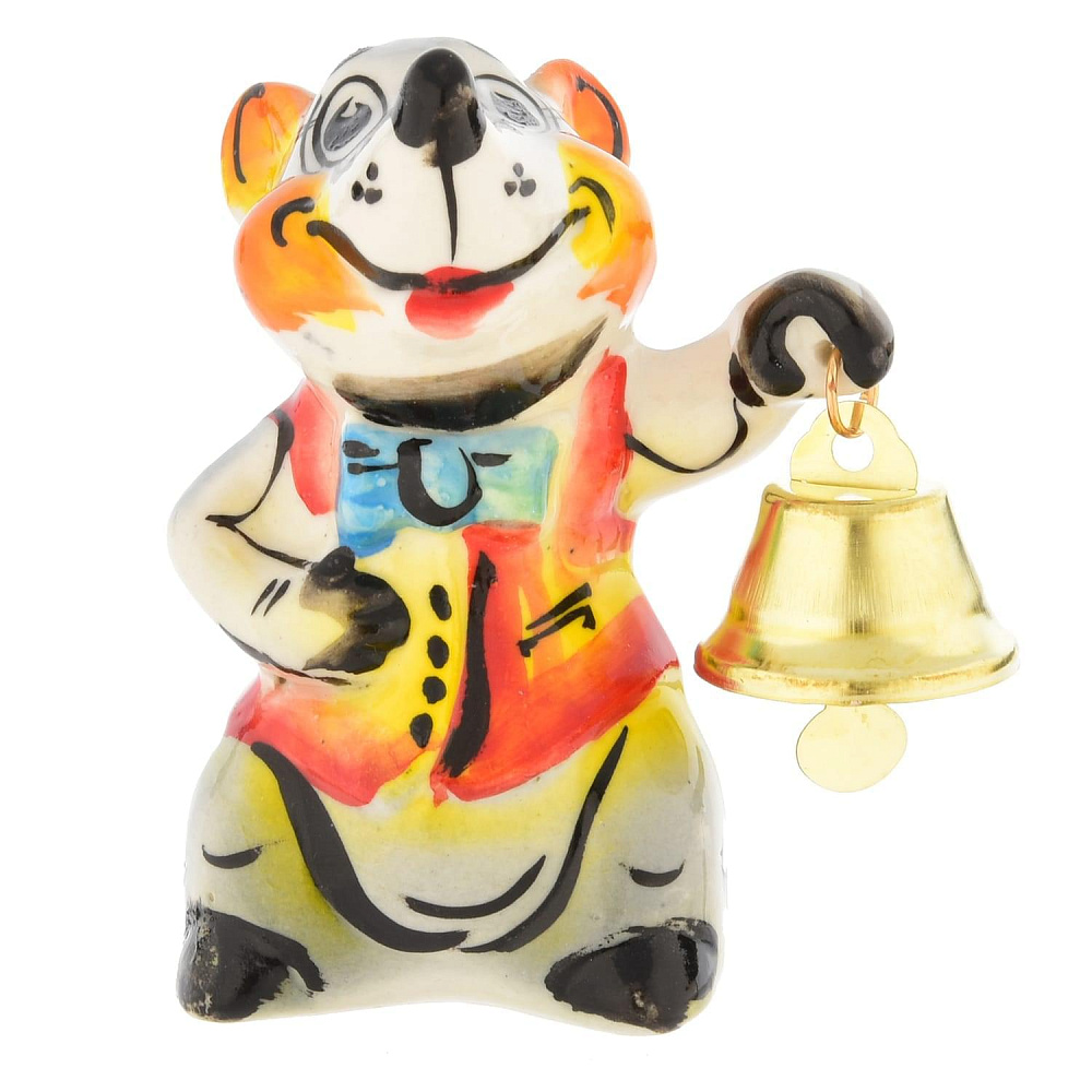 Статуэтка «Мышь с колокольчиком» - интернет магазин Русь Велика я 