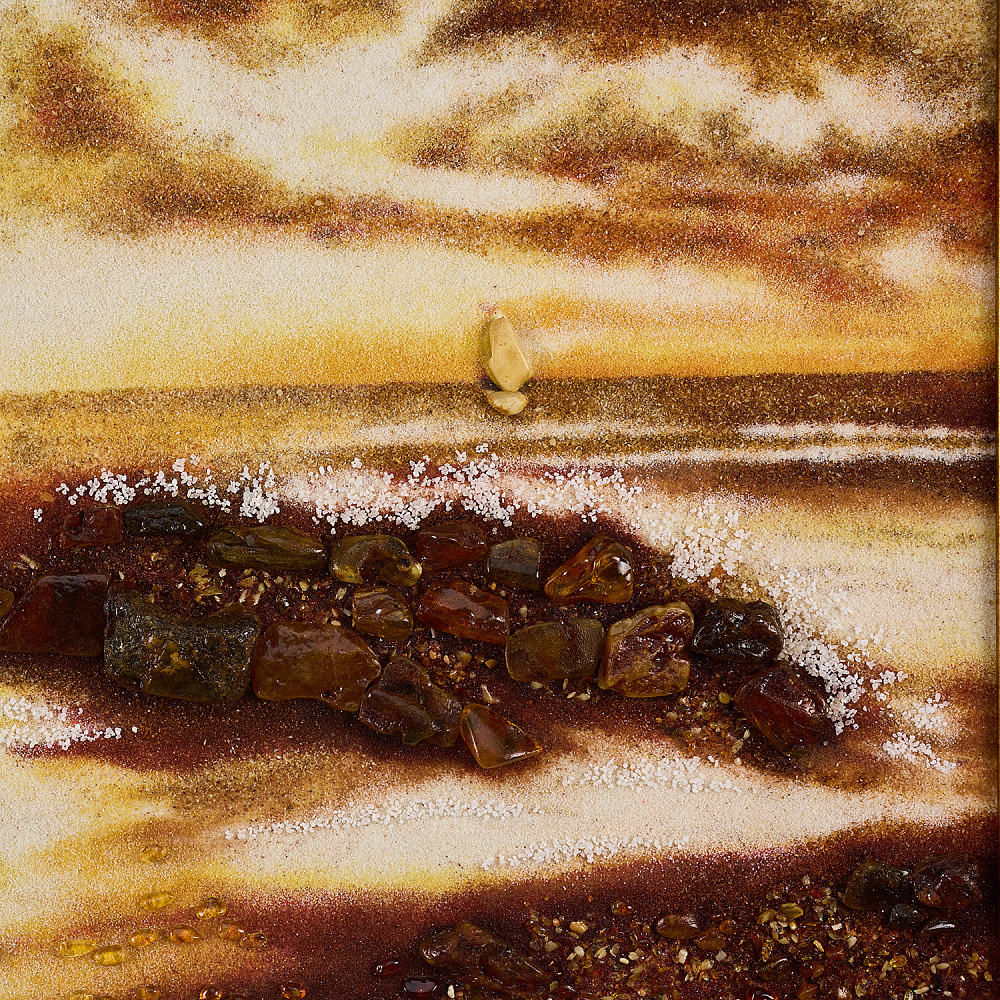 Картина янтарная «Морской пейзаж» 60х40 см - интернет магазин Русь Велика я фото 1