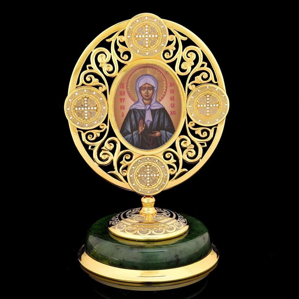 Плакета «Св. Матрона Московская». Златоуст - интернет магазин Русь Велика я 