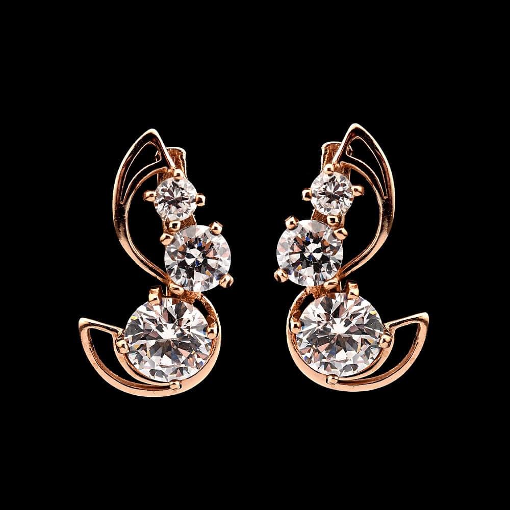 Серьги с фианитовыми вставками 6,87 гр. Серебро 925* - интернет магазин Русь Велика я 