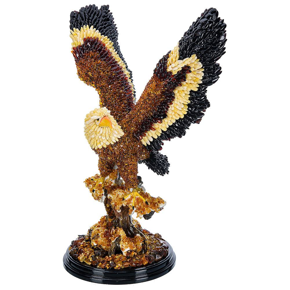 Скульптура из янтаря «Орел» - интернет магазин Русь Велика я 