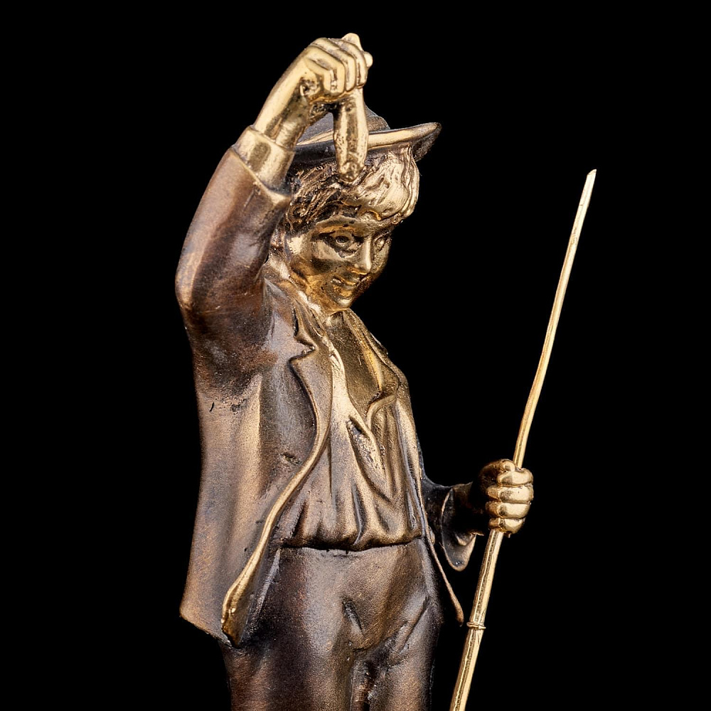 Бронзовая статуэтка «Рыбачок» - интернет магазин Русь Велика я фото 3