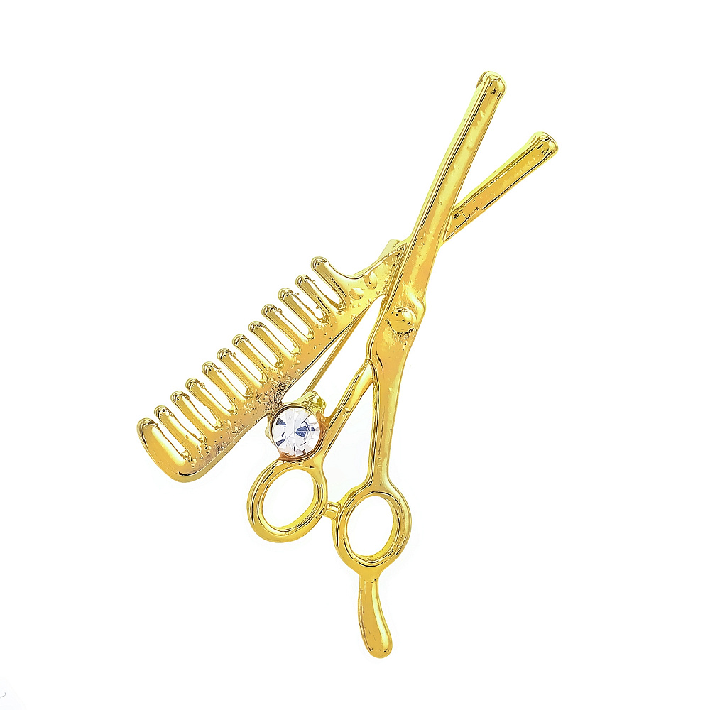 Брошь «Ножницы и расческа» - интернет магазин Русь Велика я 