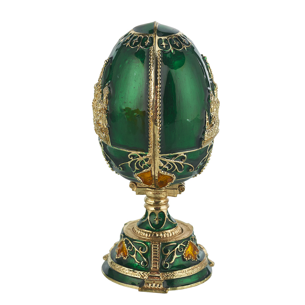 Пасхальное яйцо-шкатулка «Храм Василия Блаженного». Традиции Фаберже - интернет магазин Русь Велика я фото 3