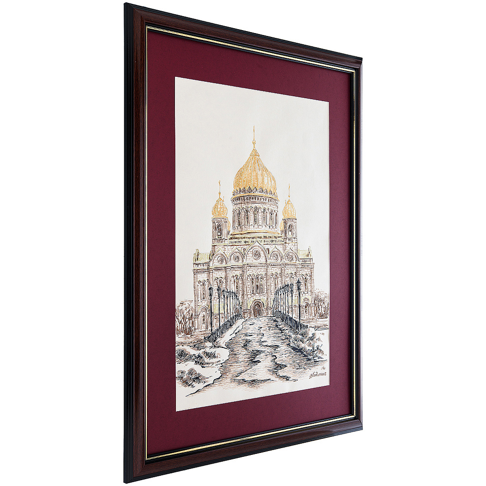 Картина «Москва. Храм Христа Спасителя» 50х35 см - интернет магазин Русь Велика я фото 3