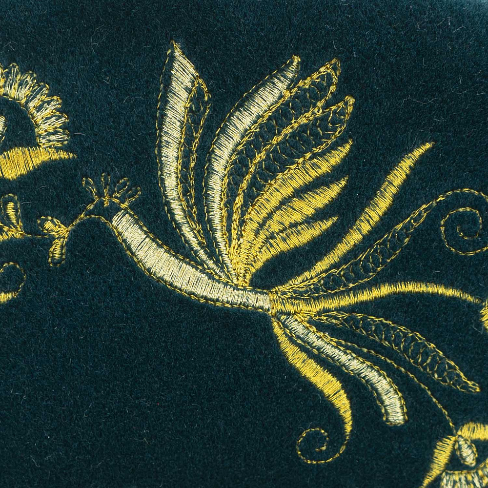 Косметичка «Птица». Цвет морской волны с вышивкой - интернет магазин Русь Велика я фото 2