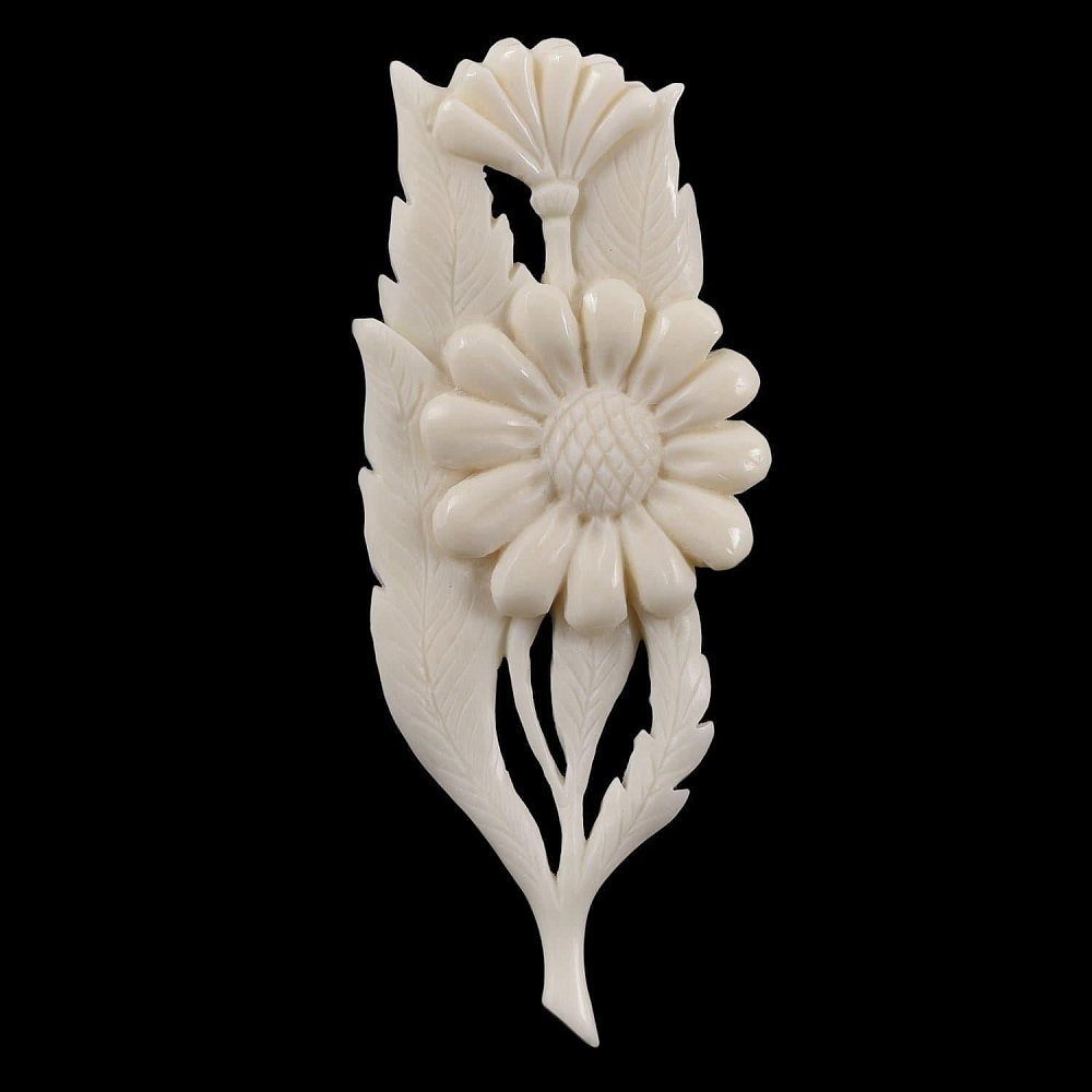 Брошь из рога лося «Цветы» - интернет магазин Русь Велика я фото 4