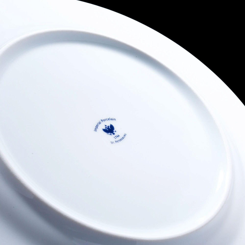 Тарелка мелкая «Морозная сказка» форма «Европейская 2» ИФЗ - интернет магазин Русь Велика я фото 2