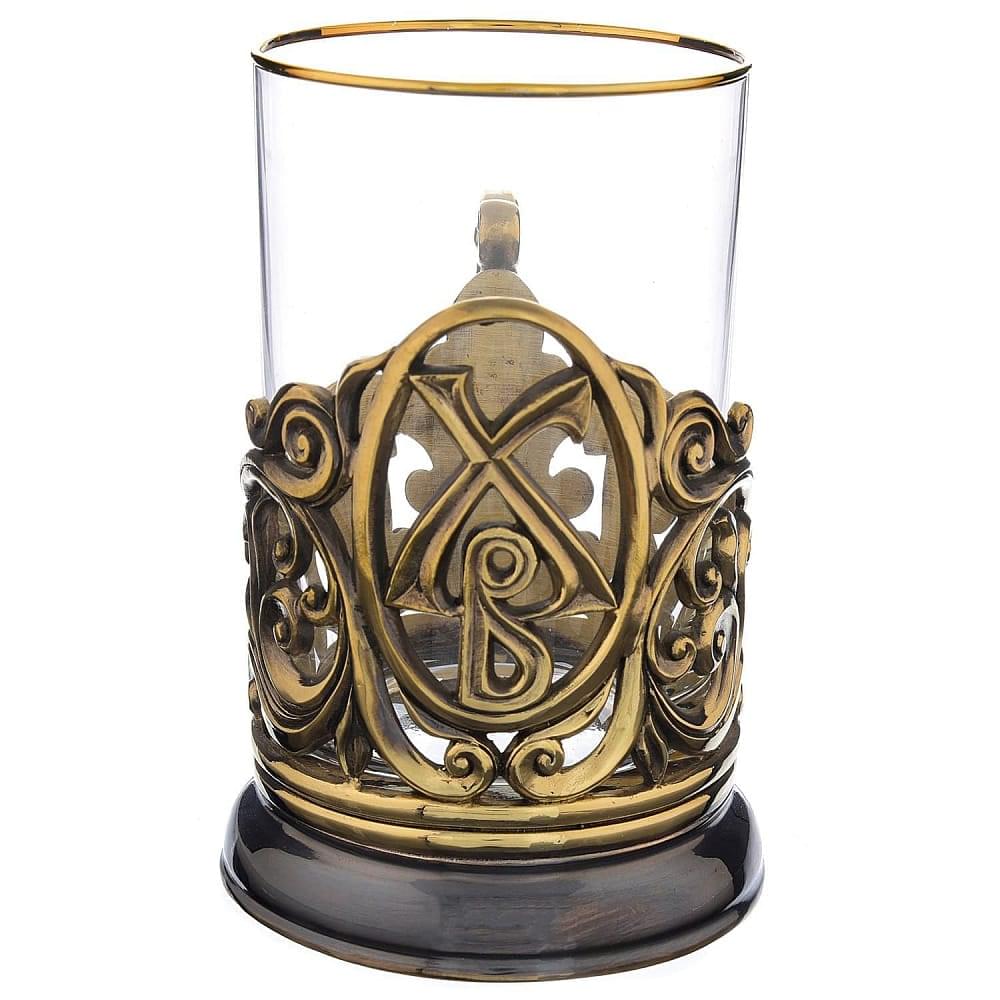 Подстаканник литой «Пасхальный. »Христос Воскрес!