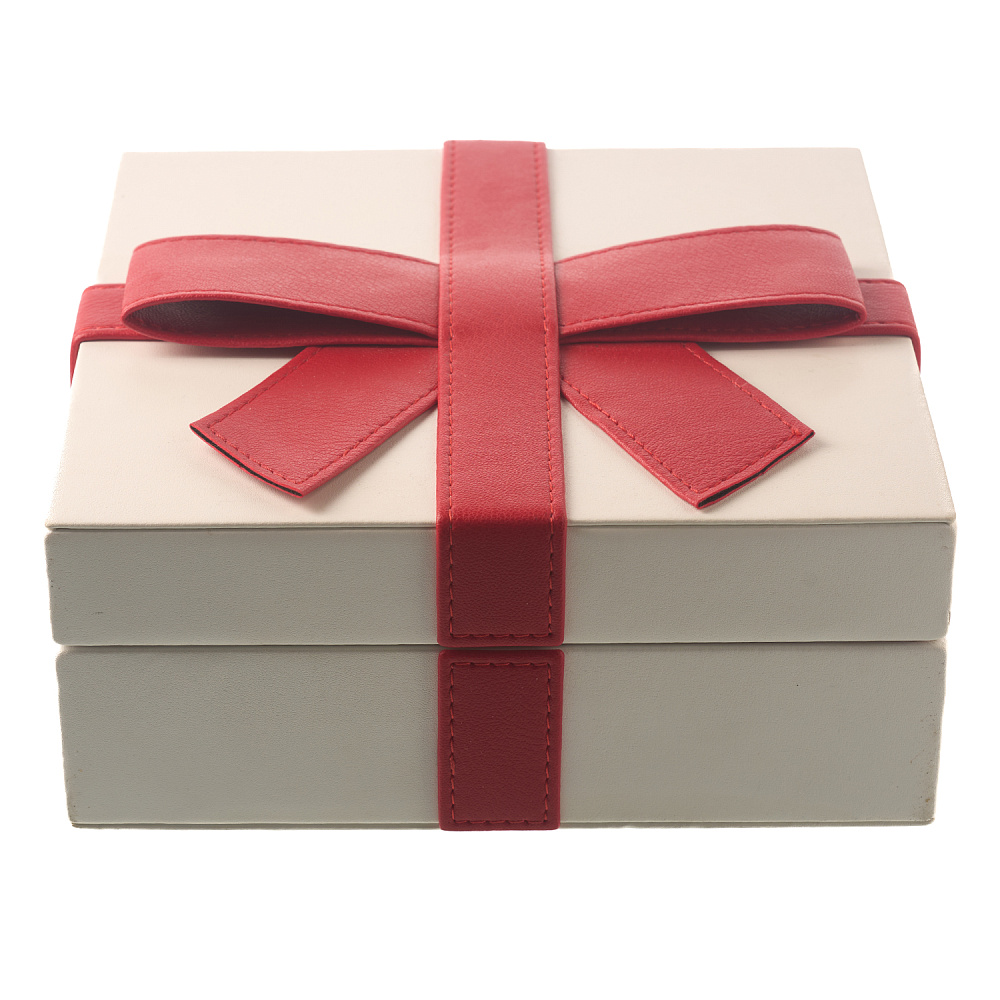 Подарочная упаковка из экокожи 21х21х7,5 см - интернет магазин Русь Велика я фото 1