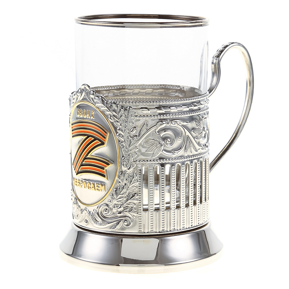 Подстаканник никелированный «Z» - интернет магазин Русь Велика я фото 1