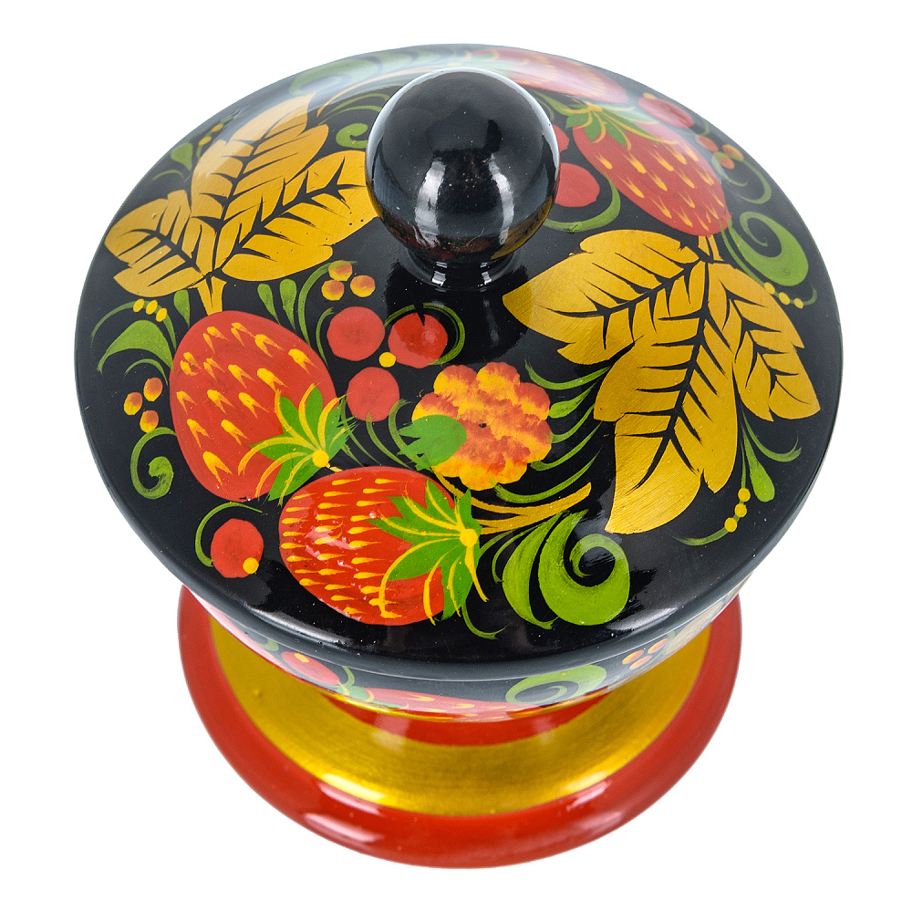 Солонка «Былинка». Хохлома - интернет магазин Русь Велика я фото 1