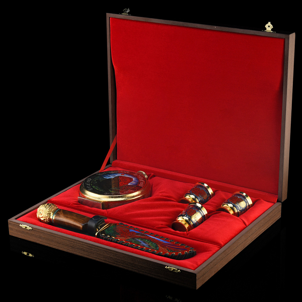 Питейный набор с флягой и ножом «Сова». Златоуст - интернет магазин Русь Велика я фото 8