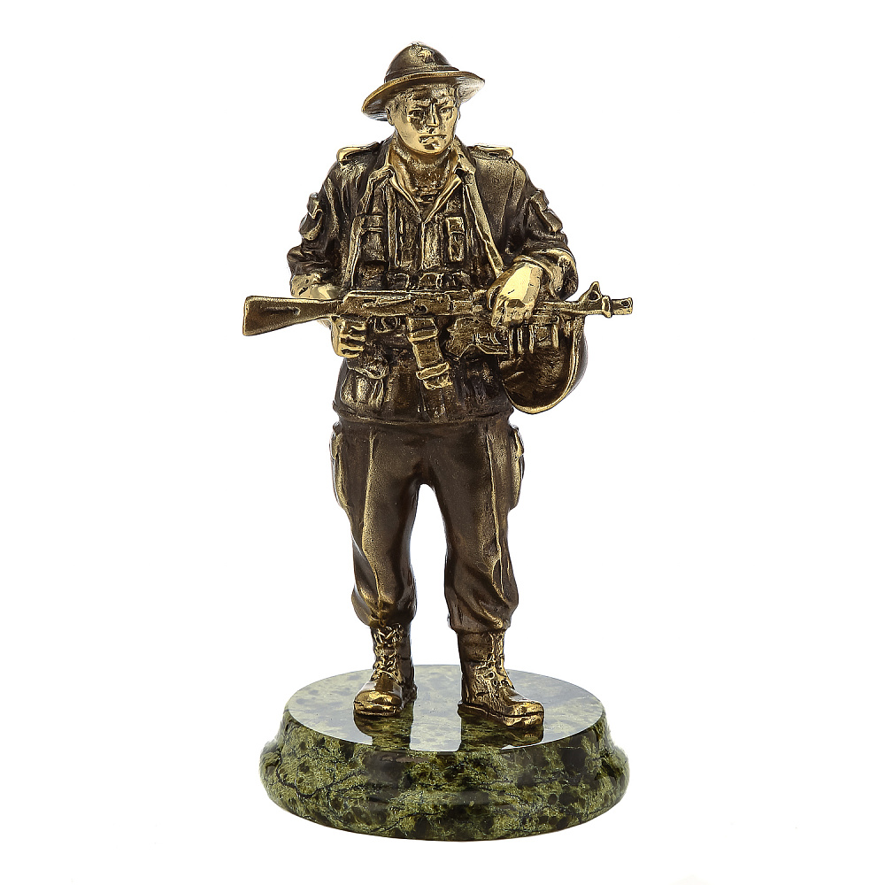 Бронзовая статуэтка «Афганец. Воин-интернационалист» - интернет магазин Русь Велика я 