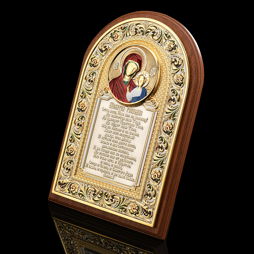 Панно-оберег Казанская Божья Матерь Гравюра Златоуст - интернет магазин Русь Велика я фото 1