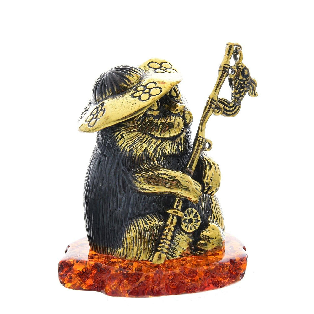 Сувенир Кот Рыбак  Сувенир (коньячный) - интернет магазин Русь Велика я фото 1