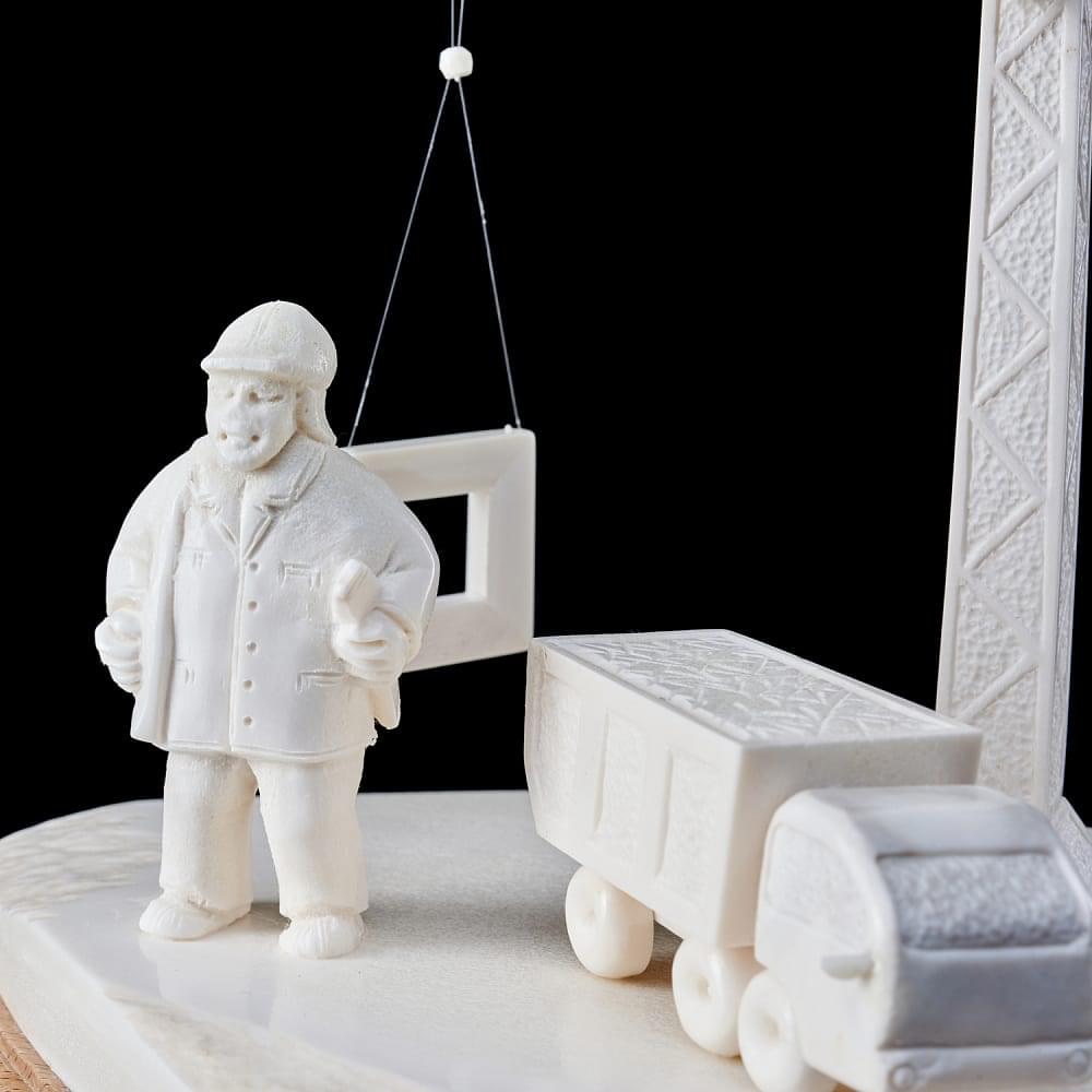 Композиция из рога лося «Строительный мастерок» - интернет магазин Русь Велика я фото 5