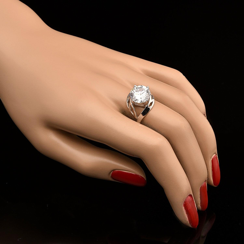 Кольцо с фианитовой вставкой 3,94 гр. Серебро 925* - интернет магазин Русь Велика я 