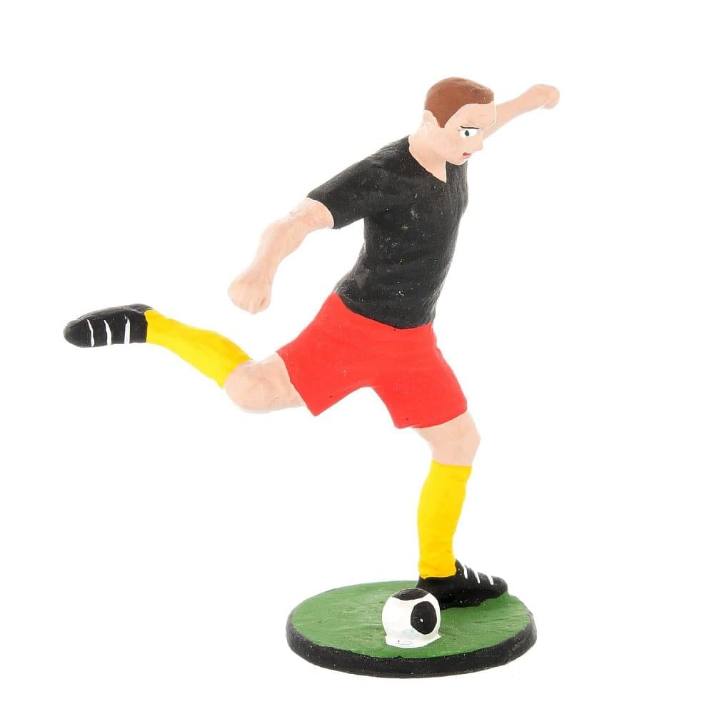 Оловянная миниатюра «Футбол. Красно-жёлтые» в берёзовой шкатулке - интернет магазин Русь Велика я фото 5