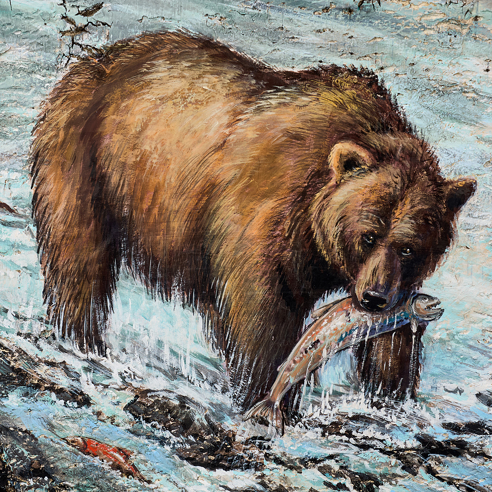 Картина на бересте «Клевое место» 36х66 см - интернет магазин Русь Велика я фото 1