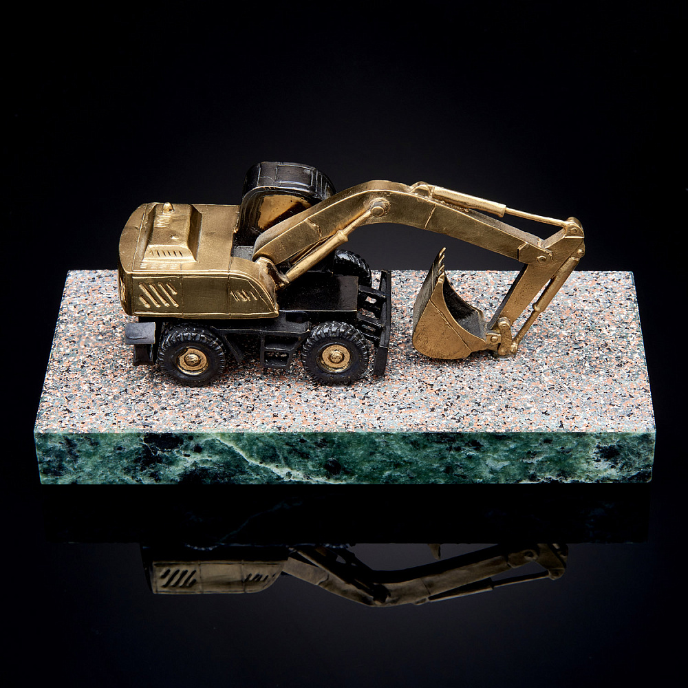 Бронзовая статуэтка техники «Экскаватор» - интернет магазин Русь Велика я фото 4