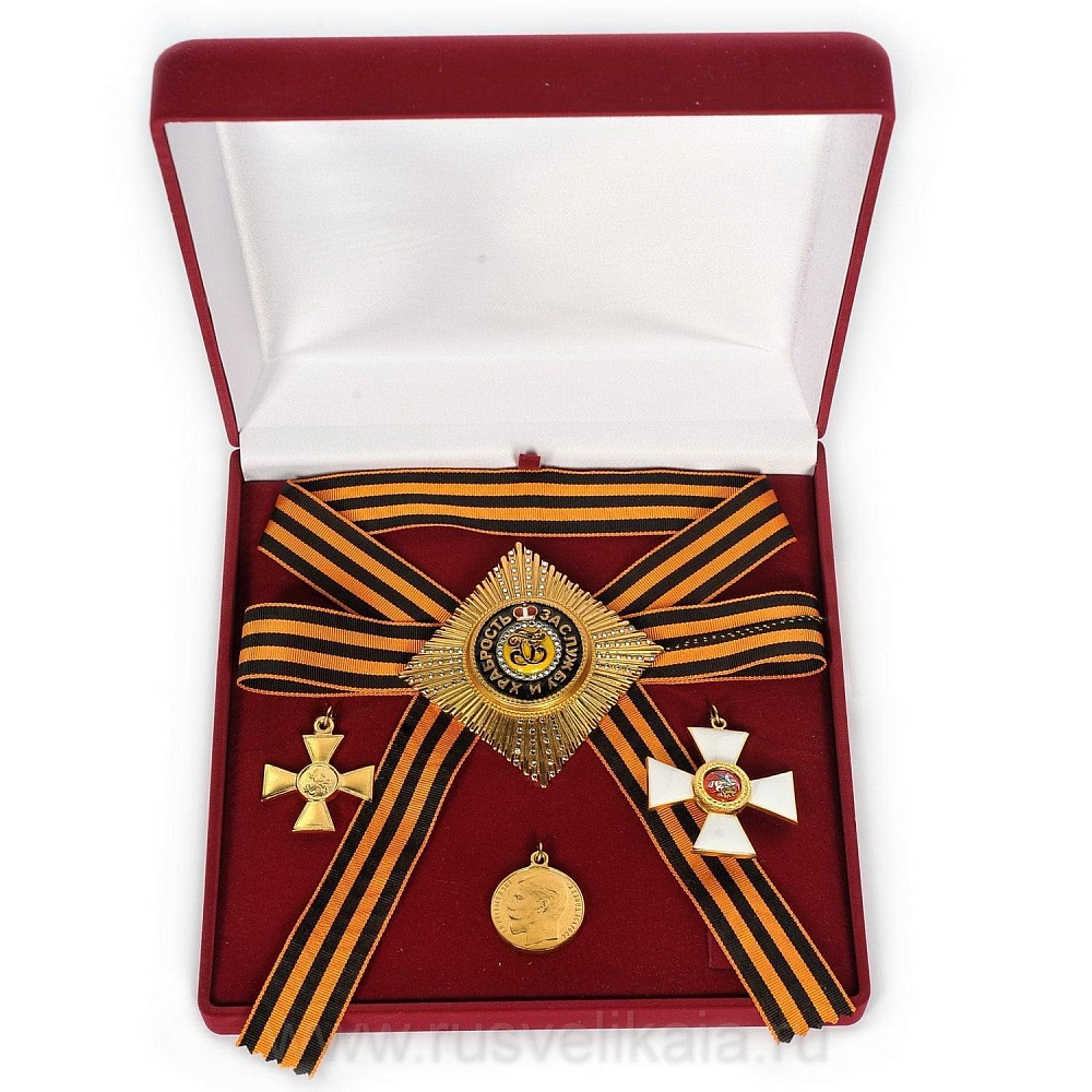 Набор Георгиевский с хрусталем Swarovski - интернет магазин Русь Велика я 