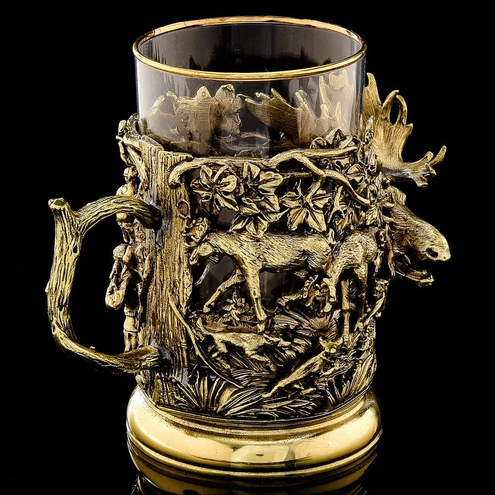 Подстаканник объемный «Охота на лося» - интернет магазин Русь Велика я фото 5