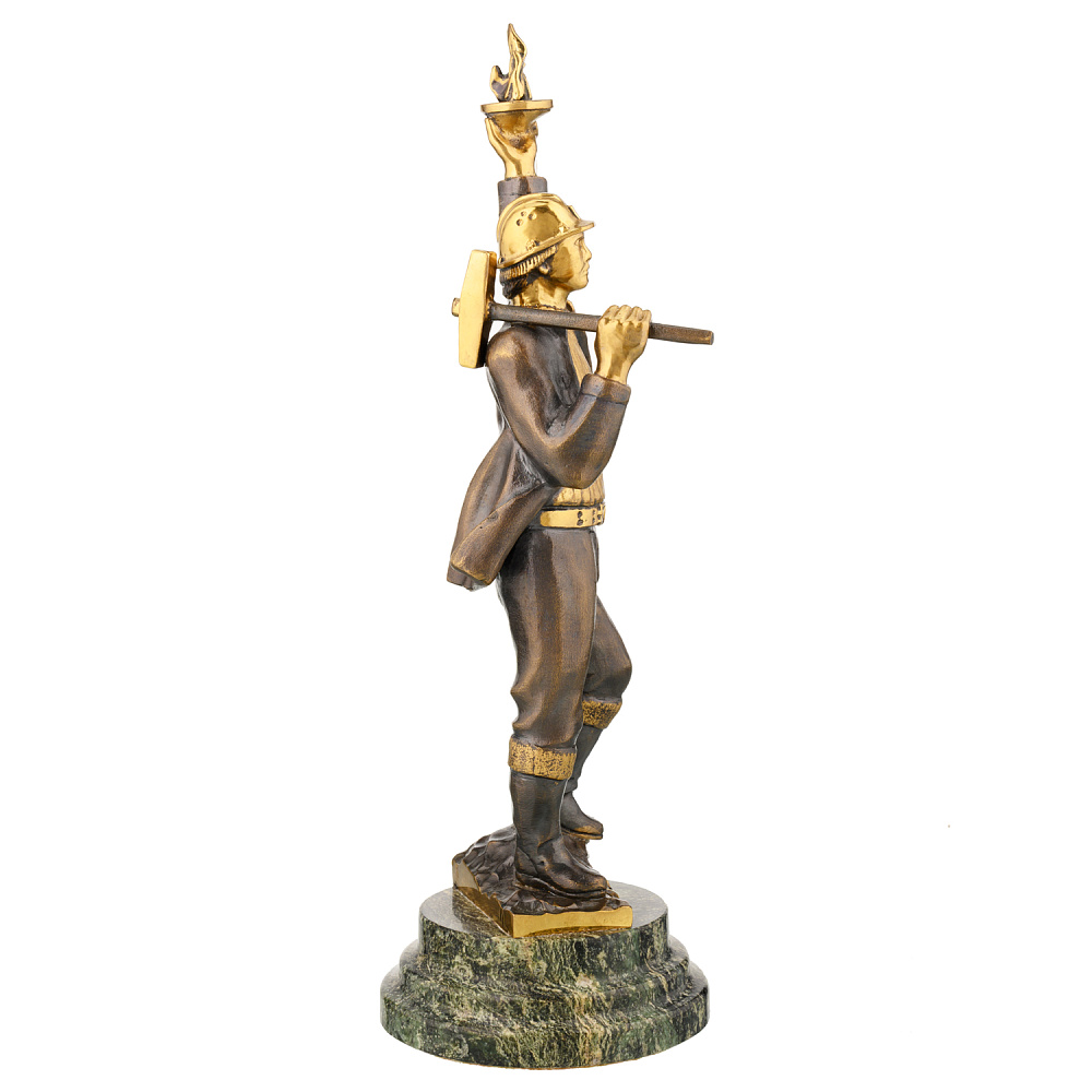 Статуэтка из бронзы и камня «Покоритель Самотлора» - интернет магазин Русь Велика я фото 3