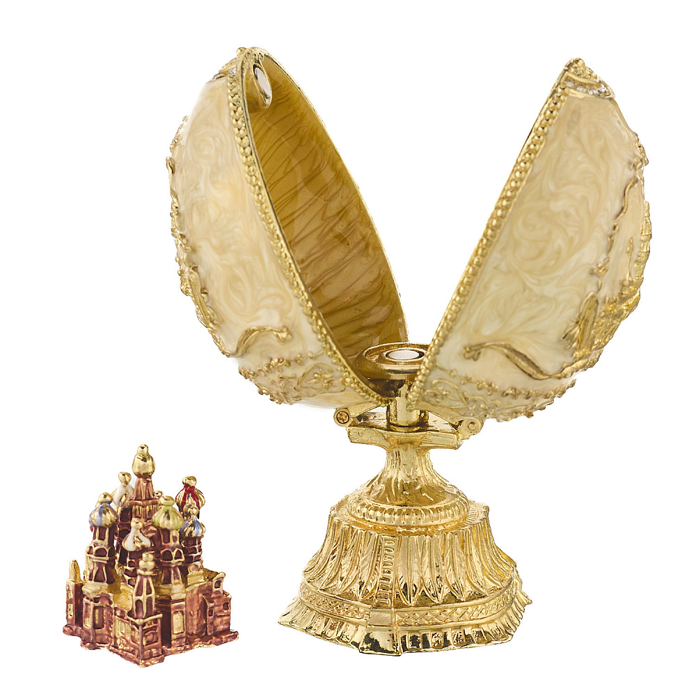 Пасхальное яйцо-шкатулка «Московское». Традиции Фаберже - интернет магазин Русь Велика я фото 2