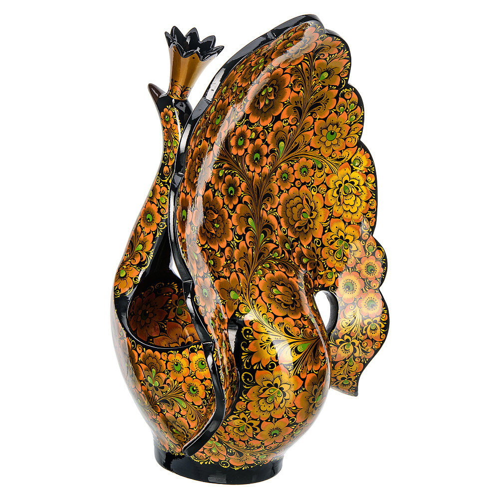 Братина «Павлин». Хохлома - интернет магазин Русь Велика я фото 4